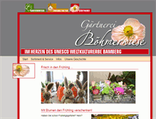 Tablet Screenshot of boehmerwiese.de